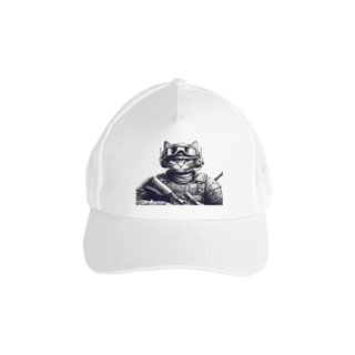 Nome do produto Boné Americano com tela - Soldado Gato