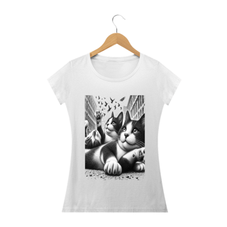 Nome do produto Camiseta Baby Long Prime -  gato Batman