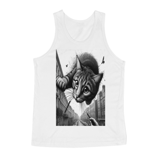 Nome do produto Regata Masculina- Gato saindo do céu