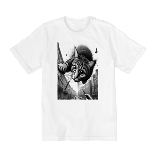 Nome do produto Camiseta Quality Infantil 10a/14a - Gato saindo do céu