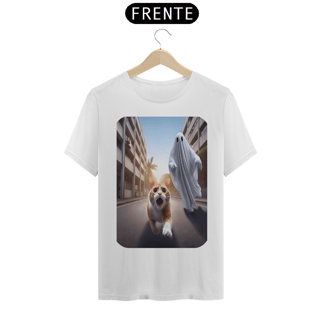 Nome do produto T- shirt Quality - Gato correndo fantasma III