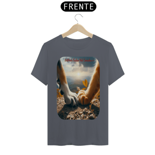 Nome do produto T-Shirt Classic- Patas e Patas - Amizade cão e gato