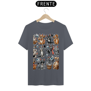Nome do produto Camiseta Baby Long Quality –Gatos e cachorro Coletânea II