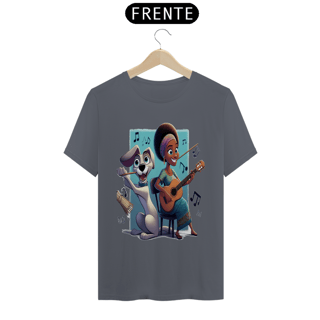 Nome do produto T-Shirt Classic - Camiseta cachorro Tocando