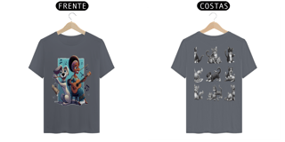Nome do produto T- shirt Quality - Camiseta cachorro Tocando V/F