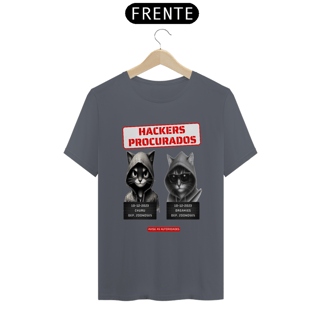 Nome do produto T- shirt Classic -  Gatos Hackers procurados