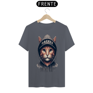 Nome do produto T- shirt Classic -  Gato Hacker