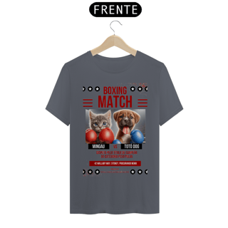 Nome do produto T- shirt Quality - Boxe GatoXCão Peso Pulga