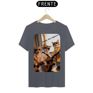 Nome do produto T-Shirt Classic - Gato -Banda Gatify Poo Fighters