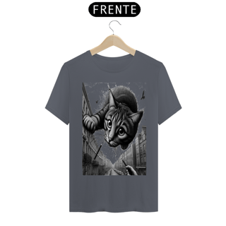 Nome do produto T-Shirt Quality – Gato saindo do céu
