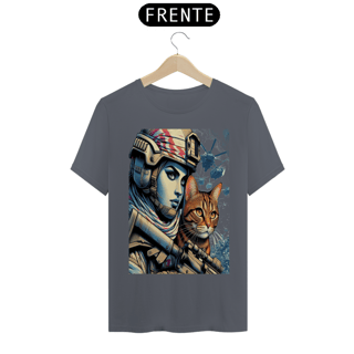 Nome do produto T-Shirt Classic - Gato e Soldada