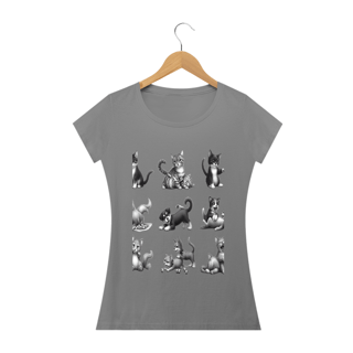 Nome do produto Camiseta Baby Long Quality –Gatos e cachorro Coletânea