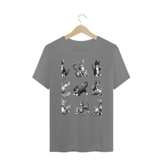 Nome do produto T-Shirt PLUS SIZE - Gatos e cachorro Coletânea