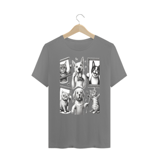 Nome do produto T-Shirt PLUS SIZE - Gatos e cachorro Coletânea III