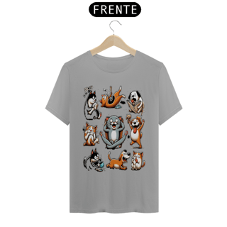 Nome do produto T- shirt Quality - Gatos e cachorro Coletânea V