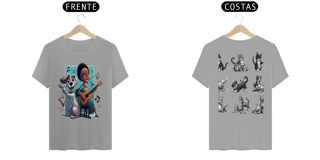 Nome do produto T- shirt Quality - Camiseta cachorro Tocando V/F