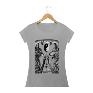 Nome do produto Camiseta Baby Classic Long- Harmonia Gato e Cão