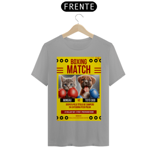 Nome do produto T- shirt Quality - Boxe GatoXCão Peso Pulga -Amarelo