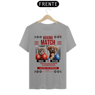 Nome do produto T- shirt Quality - Boxe GatoXCão Peso Pulga