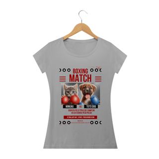 Nome do produto Camiseta Baby Classic Long- Boxe GatoXCão Peso Pulga 