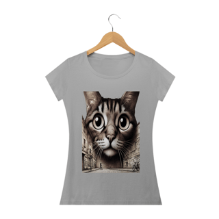 Nome do produto Camiseta Baby Classic Long - Gato Frontal