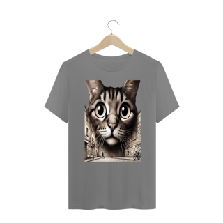 Nome do produto T-Shirt PLUS SIZE - Gato Frontal