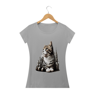Nome do produto Camiseta Baby Classic Long- Gato em desenho Lápis I
