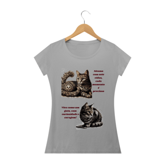 Nome do produto Camiseta Baby Classic Long- Gato em desenho Lápis II