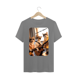 Nome do produto T-Shirt PLUS SIZE - Gato -Banda Gatify Poo Fighters