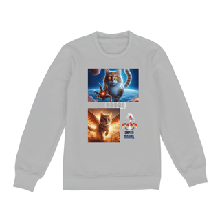 Nome do produto Moleton Fechado Unissex - Gato Goose Marvel II
