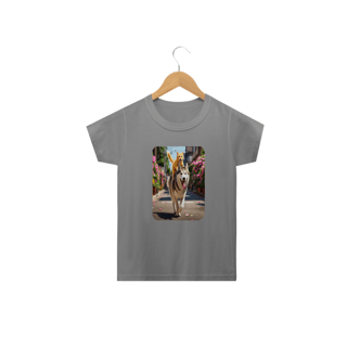 Nome do produto amiseta Classic Infantil 2a/14a - Camiseta Gatos e Husky