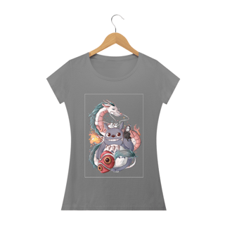 Camiseta Baby Long Quality – Neko e o Dragão