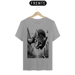 Nome do produto T-Shirt Quality – Gato saindo do céu