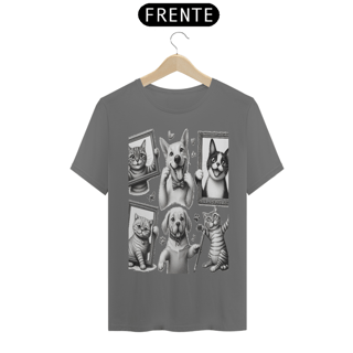 Nome do produto T-Shirt Estonada –  Gatos e cachorro Coletânea III