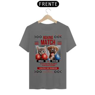 Nome do produto T-Shirt Estonada –  Boxe GatoXCão Peso Pulga 