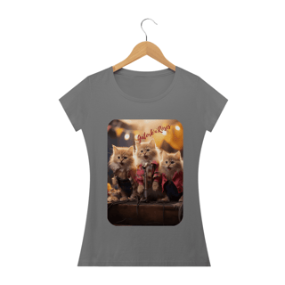 Nome do produto Camiseta Baby Long Estonada- Gato -Banda Gatork'n' Roses