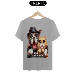 Nome do produto T-Shirt Classic - Gato e cachorro claquete