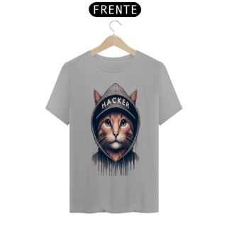 Nome do produto T- shirt Classic -  Gato Hacker