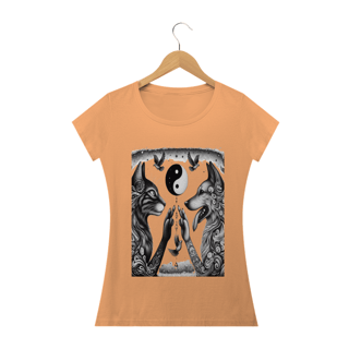 Nome do produto Camiseta Baby Long Estonada- Harmonia Gato e Cão