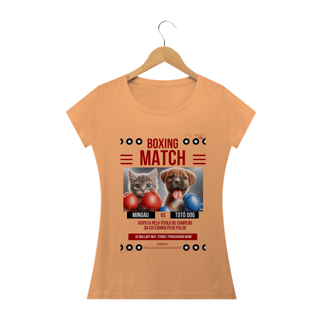 Nome do produto Camiseta Baby Long Estonada-  Boxe GatoXCão Peso Pulga