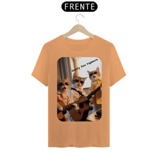 Nome do produto T-Shirt Estonada – Gato -Banda Gatify Poo Fighters
