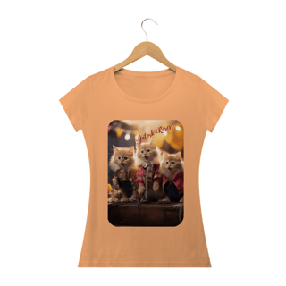 Nome do produto Camiseta Baby Long Estonada- Gato -Banda Gatork'n' Roses