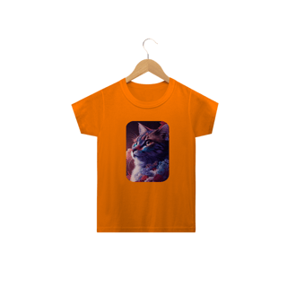 Nome do produto Camiseta Classic Infantil 2a/14a - Gata Pintura