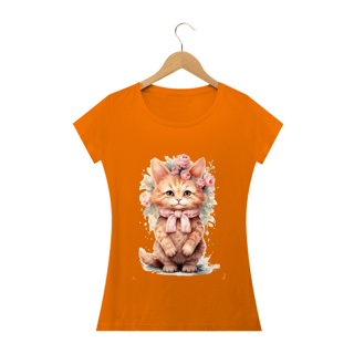 Nome do produto Camiseta Baby Long Quality  – Gatinha
