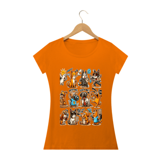 Nome do produto Camiseta Baby Long Quality –Gatos e cachorro Coletânea IV