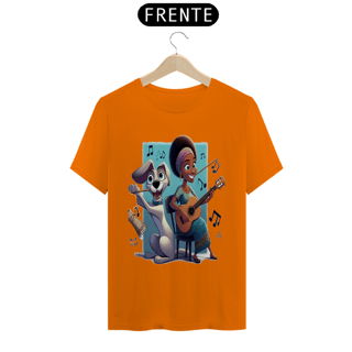 Nome do produto T-Shirt Classic - Camiseta cachorro Tocando
