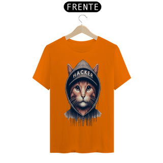 Nome do produto T- shirt Classic -  Gato Hacker