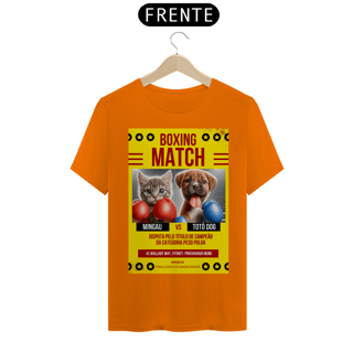 Nome do produto T- shirt Quality - Boxe GatoXCão Peso Pulga -Amarelo