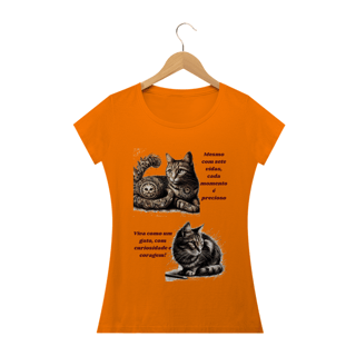 Camiseta Baby Classic Long- Gato em desenho Lápis II