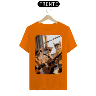 Nome do produto T-Shirt Classic - Gato -Banda Gatify Poo Fighters